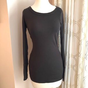 Michael Stars Long Sleeve Tee-Brown-OS